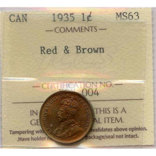 1935 One Cent