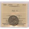 Image 1 : 1926 Five Cents - Far 6