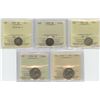 Image 1 : Mixed Five Cents ICCS Group - Lot of 5