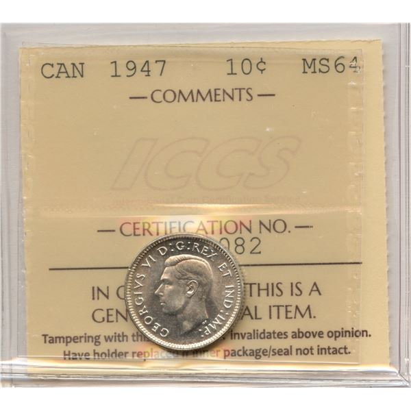 1947 Ten Cents