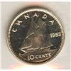 Image 2 : 1953 Ten Cents - Choice Proof Like