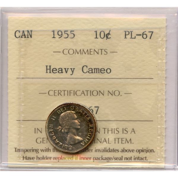 1955 Ten Cents - Gem Proof Like