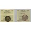 Image 1 : Victoria Twenty-Five Cents ICCS Group - Lot of 2.