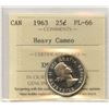 Image 1 : 1963 Twenty-Five Cents - Gem Proof Like