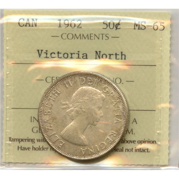 1962 Fifty Cents - Victoria North