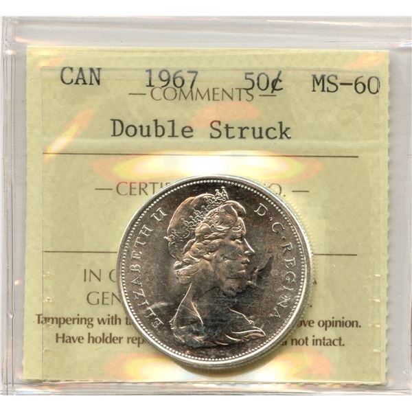 1967 Fifty Cents - Double Struck