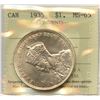 Image 1 : 1935 Silver Dollar