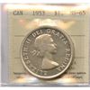 Image 1 : 1953 Silver Dollar - No Shoulder Fold
