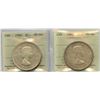 Image 1 : 1960 & 1961 Silver Dollars - Both ICCS Graded MS-64
