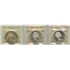 Image 1 : 1965 & 1966 Silver Dollars - ICCS Graded Lot of 3