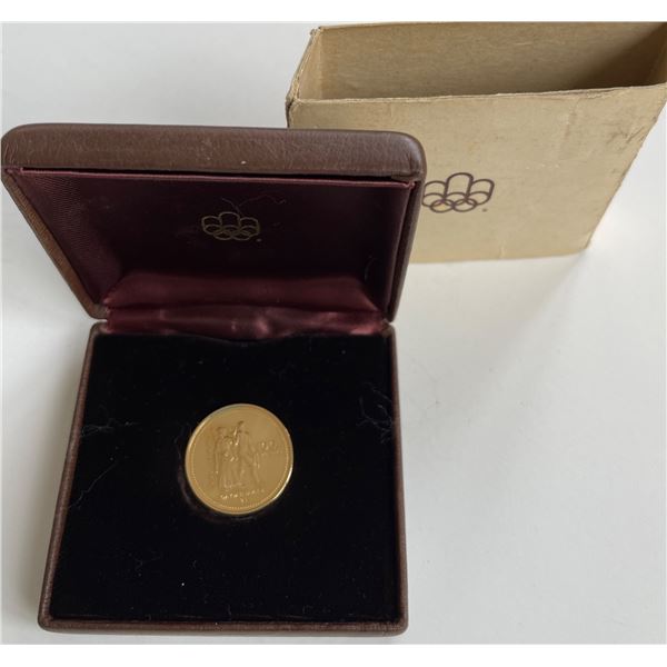 1976 Canada 100 Olympic 14k Gold Coin Geoffrey Bell Auctions 1976-canada-100-olympic-14k-gold-coin-geoffrey-bell-auctions