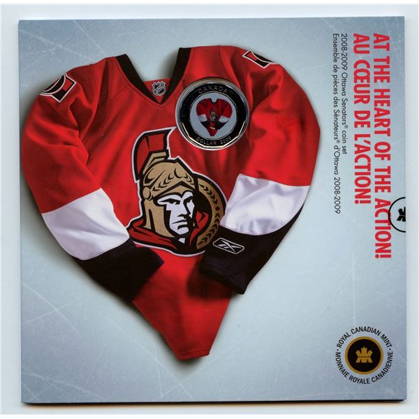 Canada 2009 $1 NHL Heart Shape Team Jersey (Ottawa)