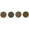 Image 2 : Lot of seven Ships Colonies & Commerce tokens.