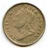 Image 1 : Silver washed 1832 Half-penny Thistle Token.