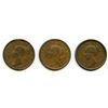 Image 1 : Lot of five Queen Victoria Half-penny Thistle Tokens.