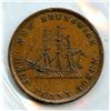 Image 2 : Breton 910, CH-NB-1A1, 1843. Graded by ICCS as AU-55. ICCS misattributed as Br. 912, CH-NB-1B. 1pc.