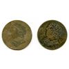 Image 1 : Lot of five Bust and Harp Tokens.