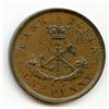 Image 2 : Lot of two 1850 Bank of Upper Canada One Penny tokens.