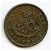 Image 8 : Lot of seven Bank of Upper Canada One Penny tokens.
