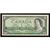 Image 1 : Bank of Canada $1, 1954 - Almost Solid Serial Numbers