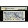 Image 2 : Bank of Canada $5, 1986 - Radar Serial Number