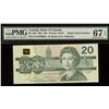 Image 1 : Bank of Canada $20, 1991 - Superb Gem Radar