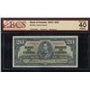 Image 1 : Bank of Canada $20, 1937 - Changeover