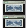 Image 2 : Bank of Canada $5, 1954 - Lot of 2 Cons. Devil's Face