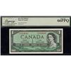 Image 1 : Bank of Canada $1, 1954 - Gem