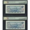 Image 2 : Bank of Canada $5, 1972 - Lot of 2 Consecutive Replacement