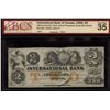 Image 1 : International Bank $2, 1858