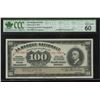 Image 1 : La Banque Nationale $100, 1922