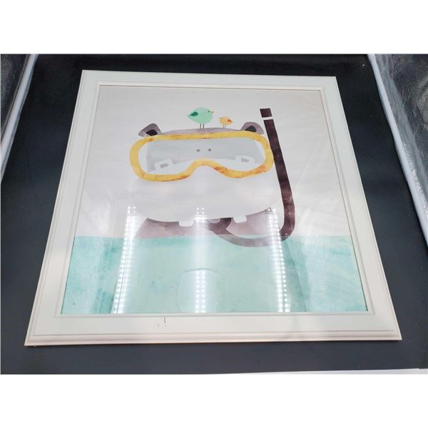 Ikea Virserum Hippo Art Print