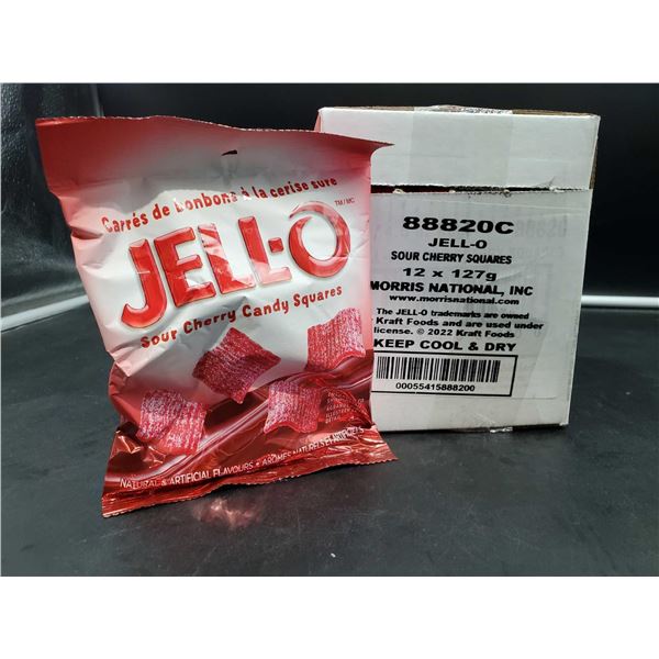Jello Sour Cherry Candy Squares (12 x 127g)