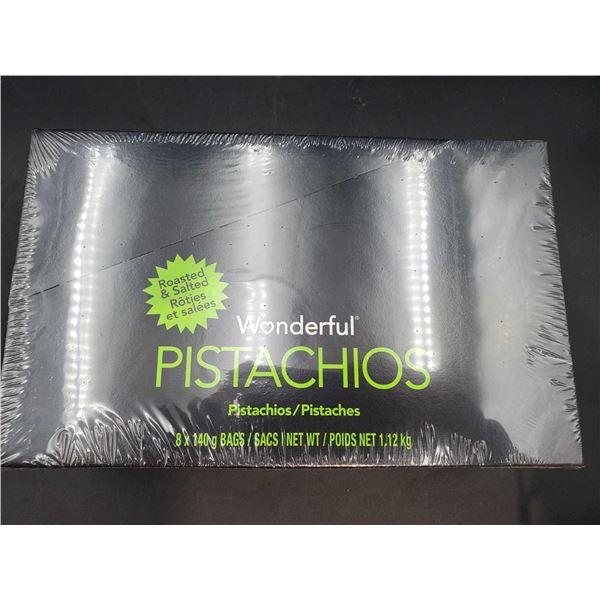 Roasted & Salted Wonderful Pistachios (8 x 140g)