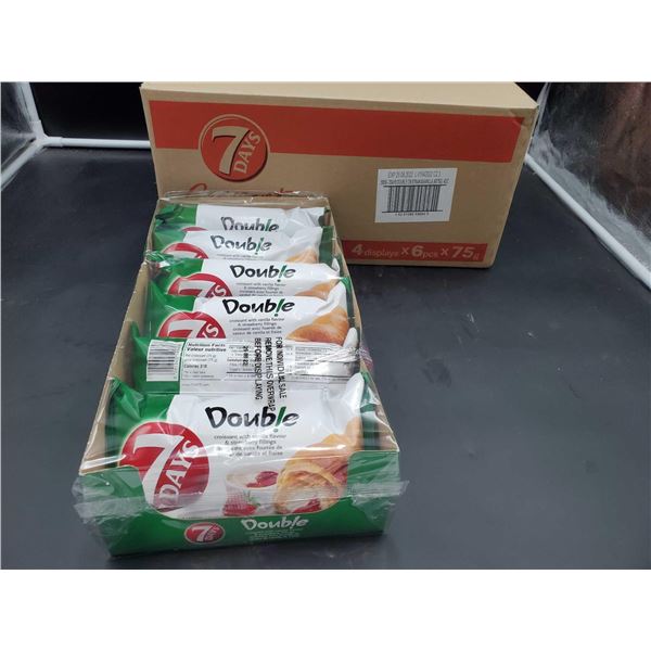 7 Days Croissant with Vanilla Flavour & Strawberry Fillings (4 x 6 x 75g)