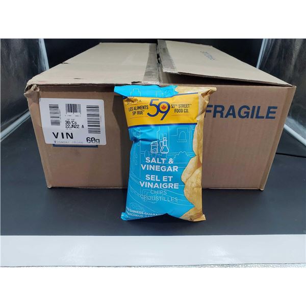 59th Street Salt & Vinegar Potato Chips (30 x 60g)