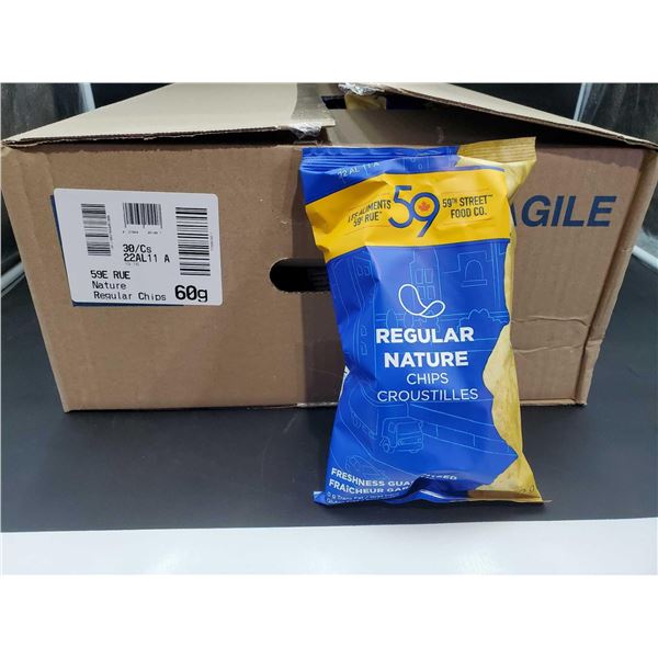 59th Street Regular Potato Chips (30 x 60g)