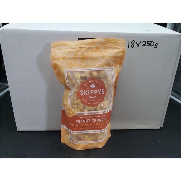 Skippy's Peanut Crunch Small Batch Crafted Popcorn (18 x 250g)