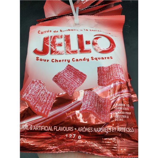 Jello Sour Cherry Candy Squares (6 x 127g)