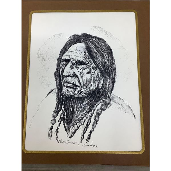 Indigenous Lithograph 8x10 -Chief Crowfoot #119