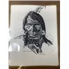 Image 1 : Indigenous Lithograph 8x10 - Crow Warrior #115