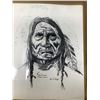 Image 1 : Indigenous Lithograph 8x10 - Red Clovd Ogala Sioux #114