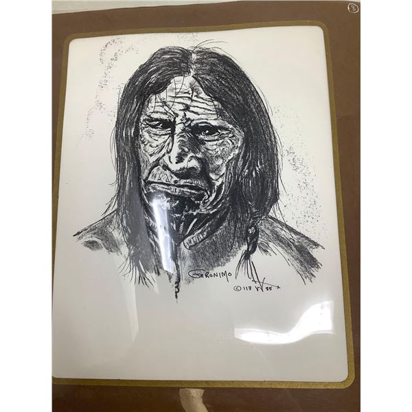Indigenous Lithograph 8x10 - Geronimo #113