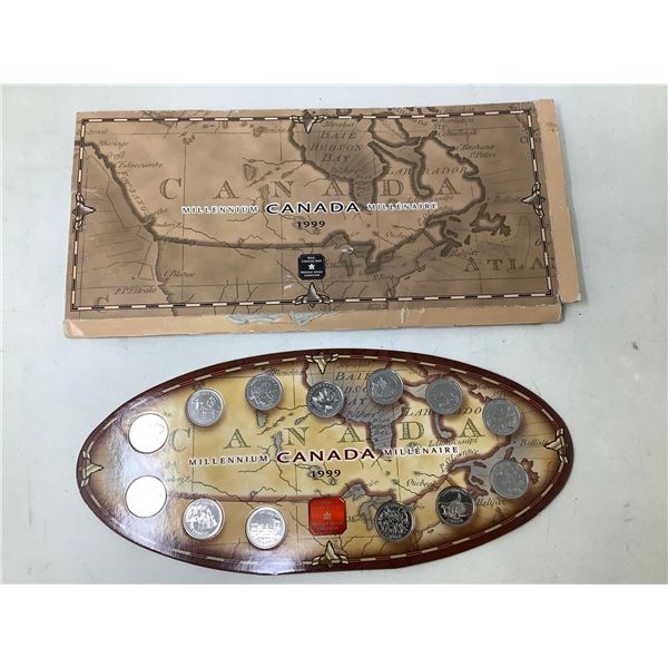 Royal Canada Mint 1999 Millennium issue quarter Set