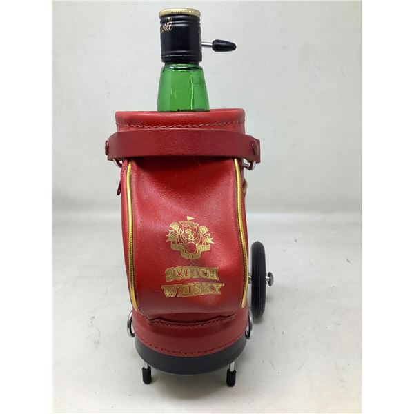 Old St,.. Andrews official scotch Golf Cart Decanter with contents Vintage approx 40 years old