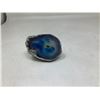 Image 1 : Large Blue Agate Stone Polished Crystal