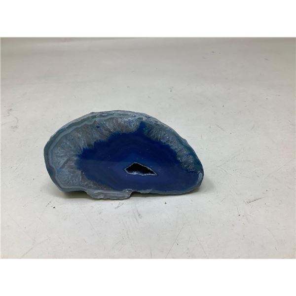 Large Blue Agate Stone Polished Crystal