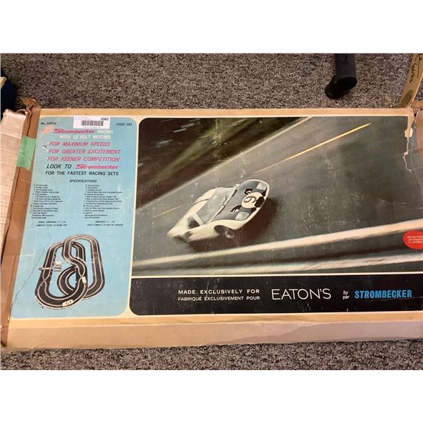 Vintage Strombecker 12Volt Racing Set - Eaton