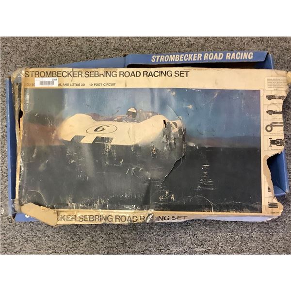 Vintage Strombecker 12Volt Road Racing Set